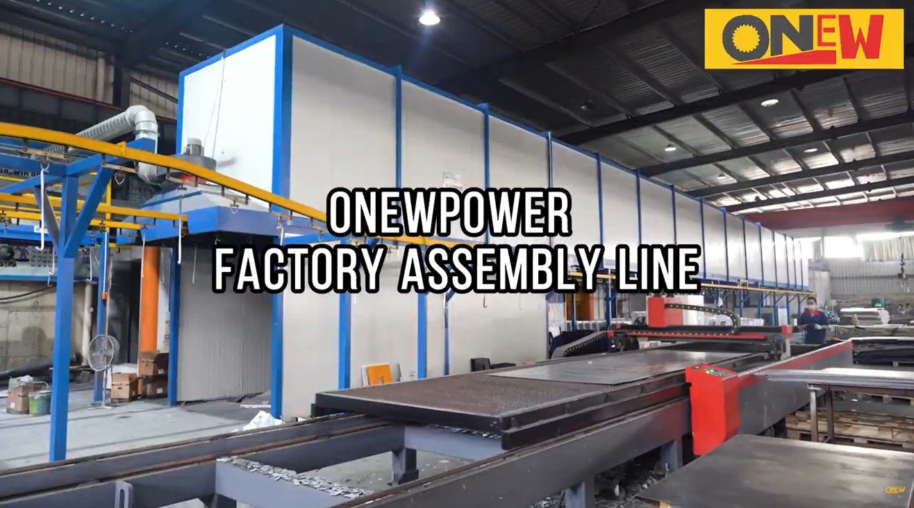 Línea de montaje en fábrica de ONEW POWER
